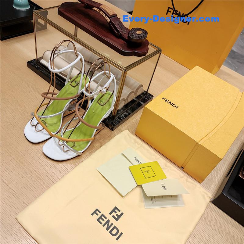 F**di patchwork strap first pumps