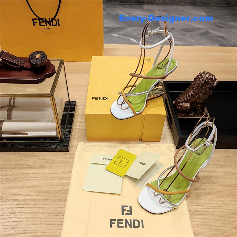 F**di patchwork strap first pumps