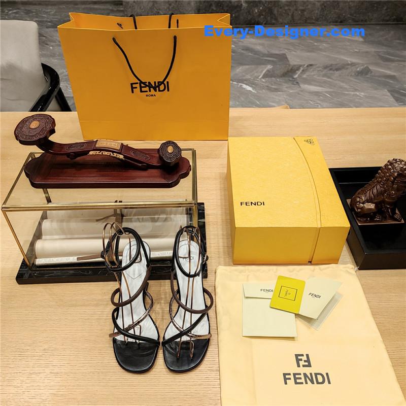 F**di patchwork strap first pumps