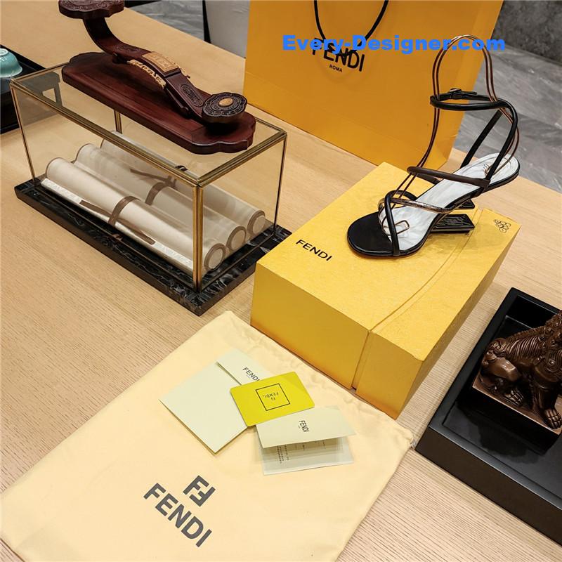 F**di patchwork strap first pumps