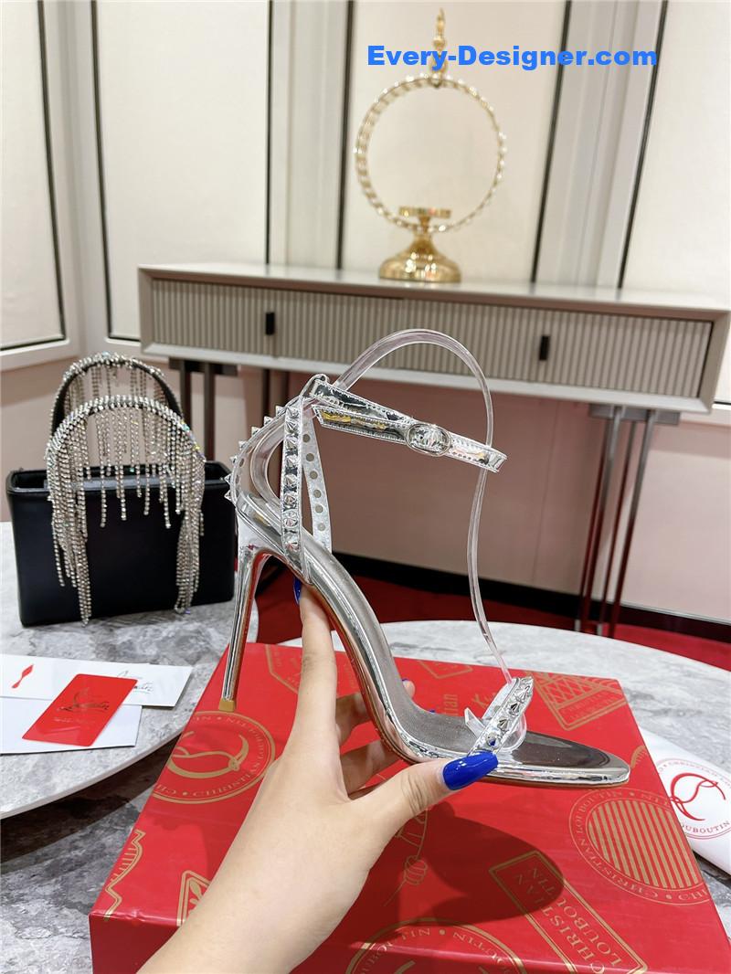 Chr1st1an louboutin spike strap sandals