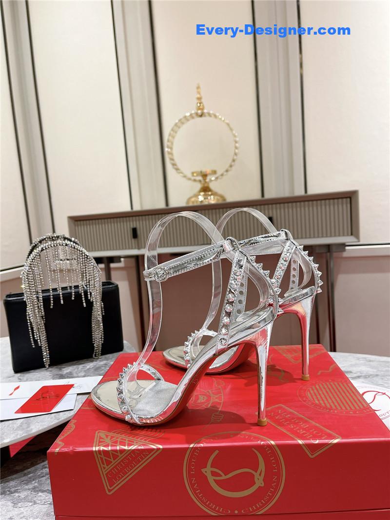 Chr1st1an louboutin spike strap sandals