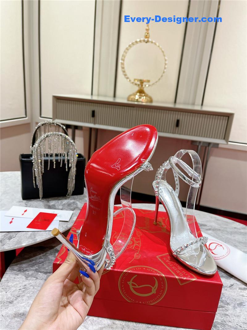 Chr1st1an louboutin spike strap sandals