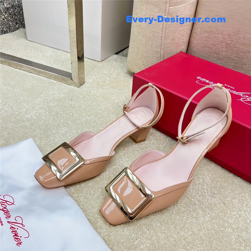 Roger vivier classic buckle strap sandals