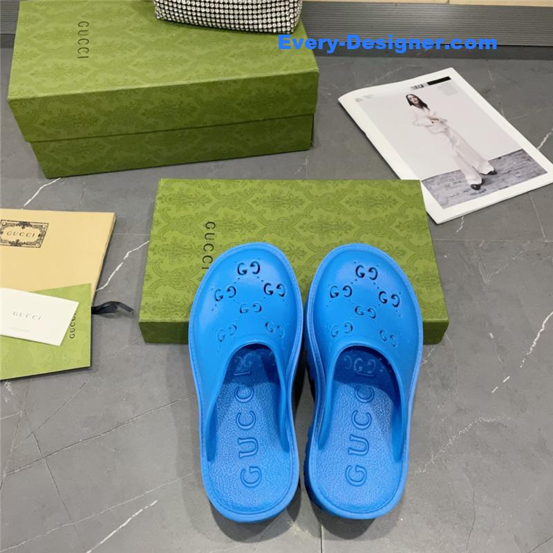 Gucci thick bottom hole slippers