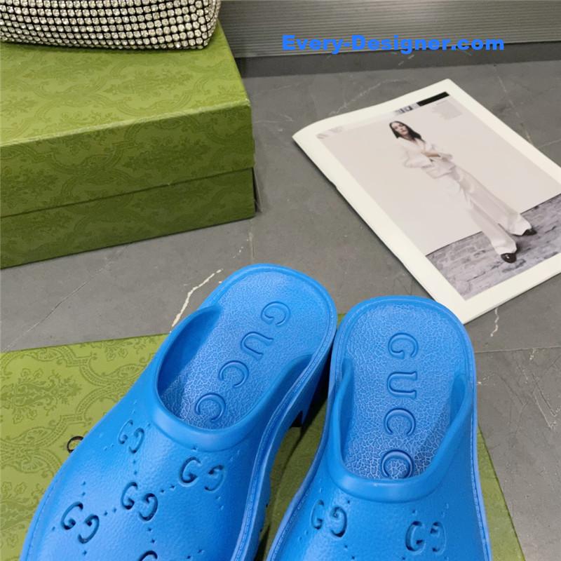 Gucci thick bottom hole slippers