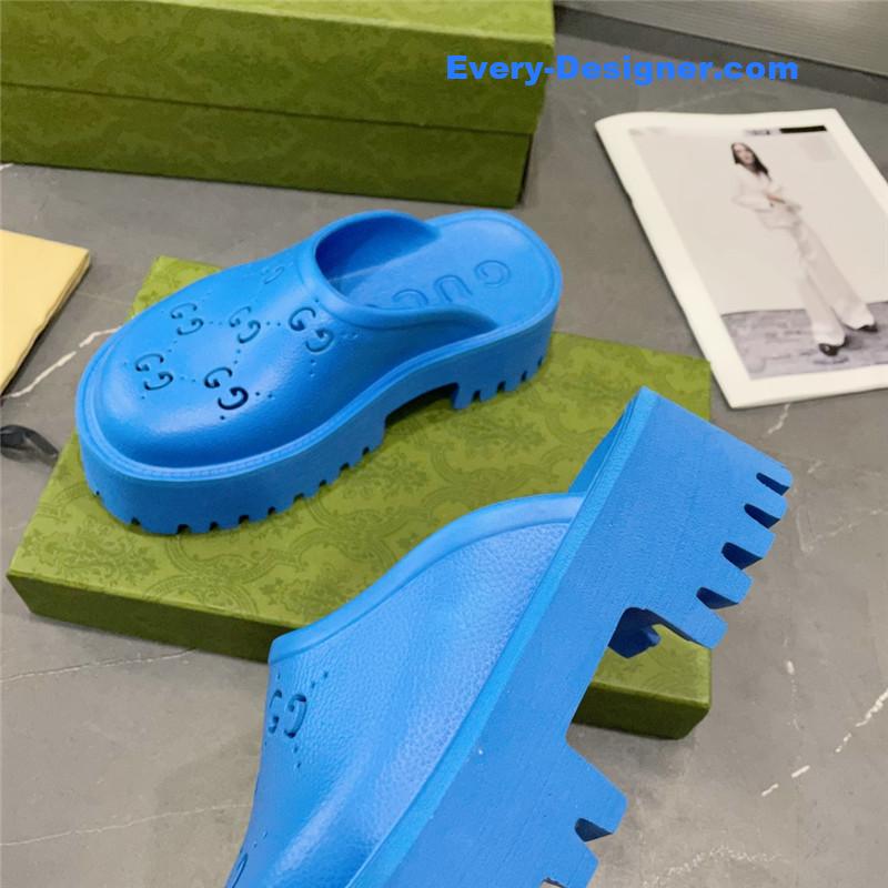 Gucci thick bottom hole slippers