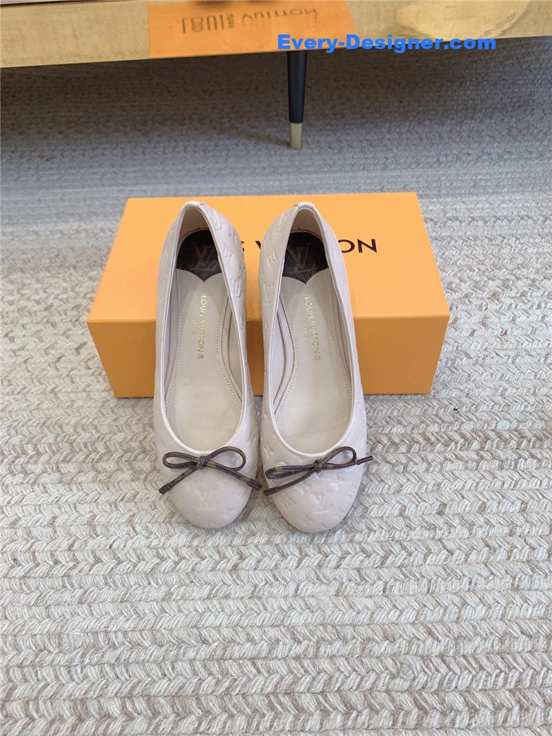 l0vis Vvtt0n lv nina flat bottom bowknot shoes