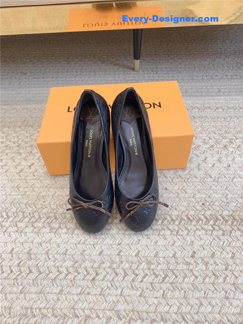 l0vis Vvtt0n lv nina flat bottom bowknot shoes