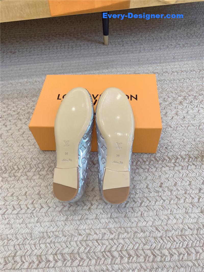 l0vis Vvtt0n lv nina flat bottom bowknot shoes