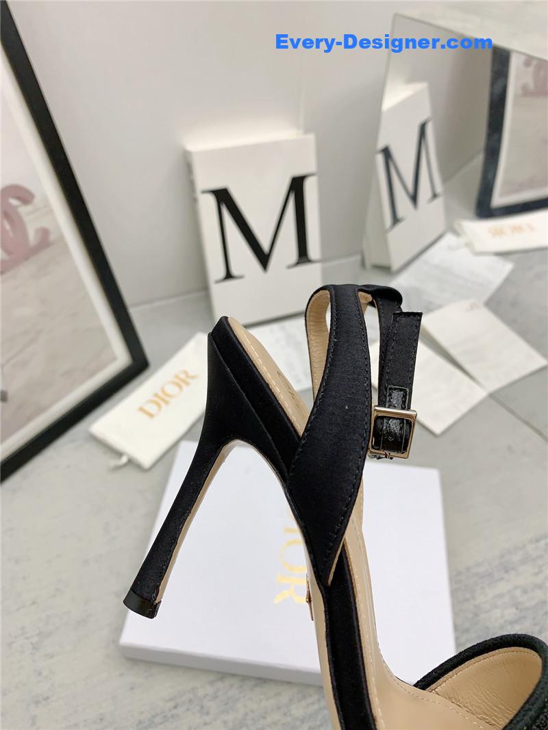 d10r fashion embroidered hot D1am0nd high-heeled sandals