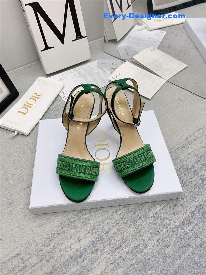 d10r fashion embroidered hot D1am0nd high-heeled sandals