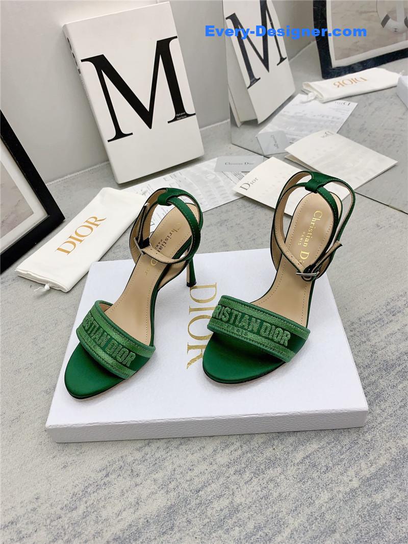 d10r fashion embroidered hot D1am0nd high-heeled sandals