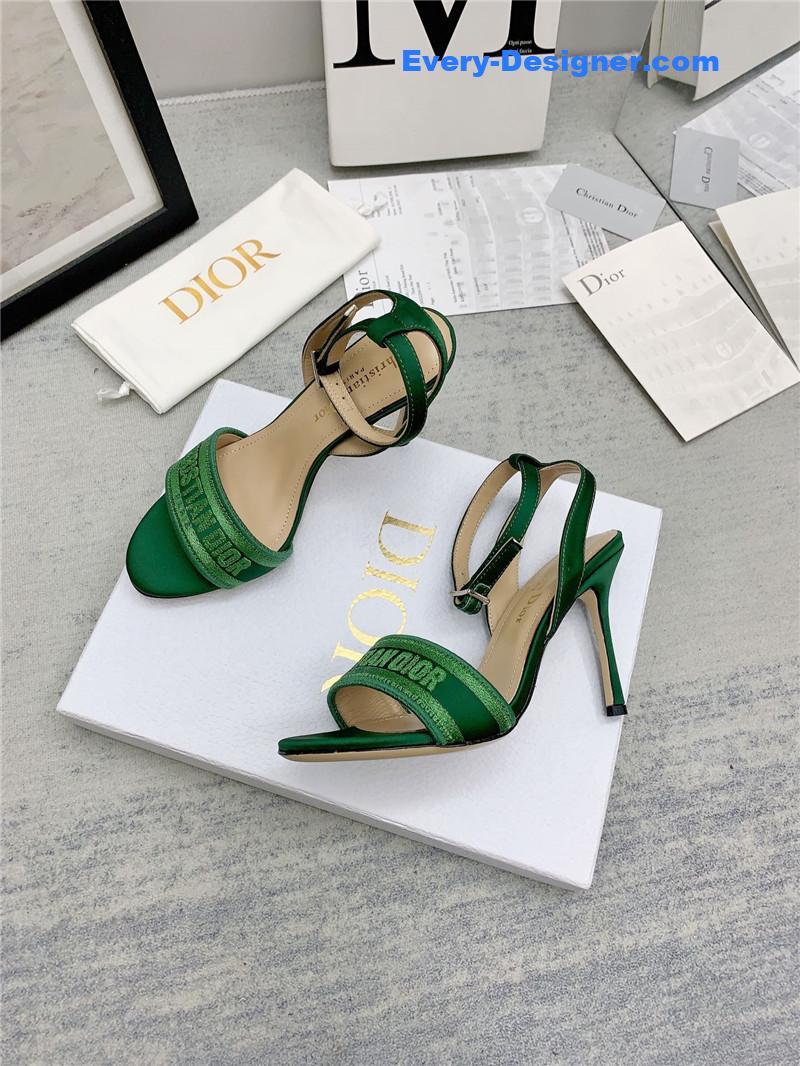 d10r fashion embroidered hot D1am0nd high-heeled sandals