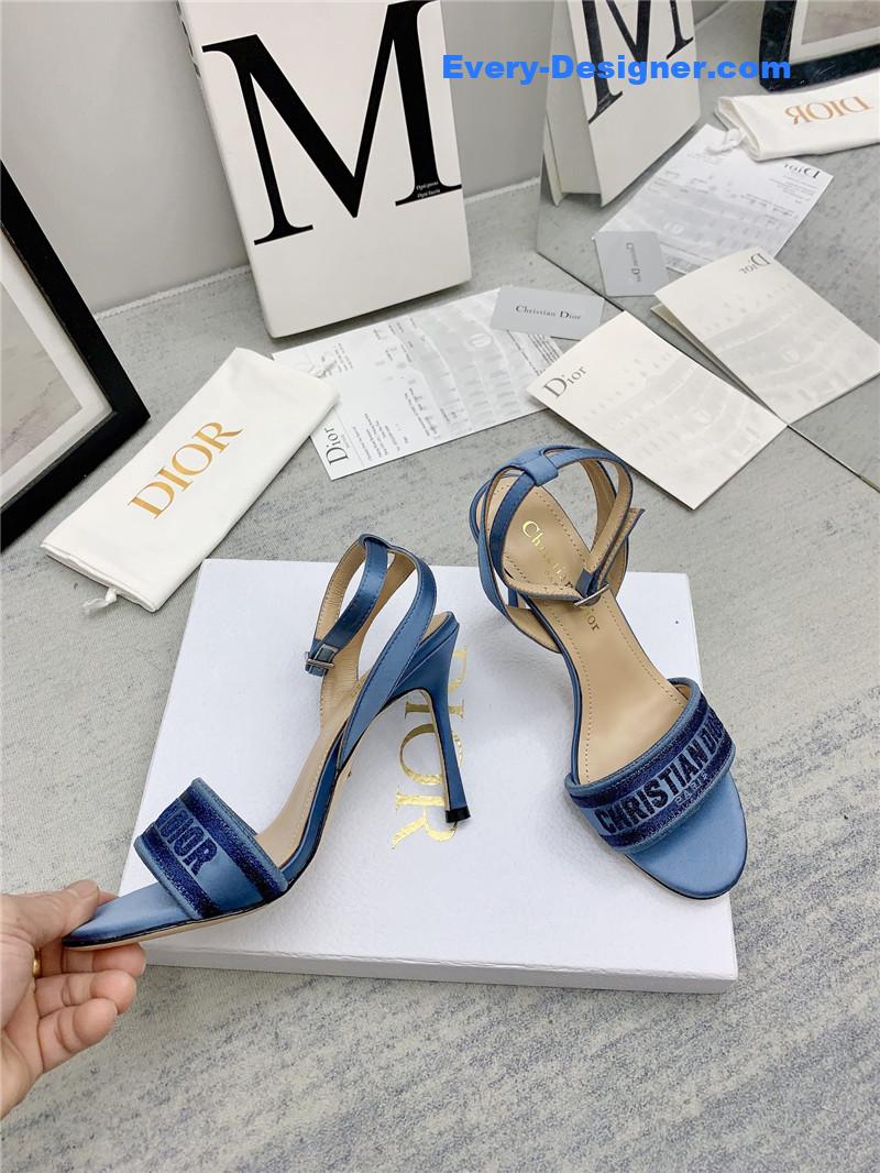 d10r fashion embroidered hot D1am0nd high-heeled sandals