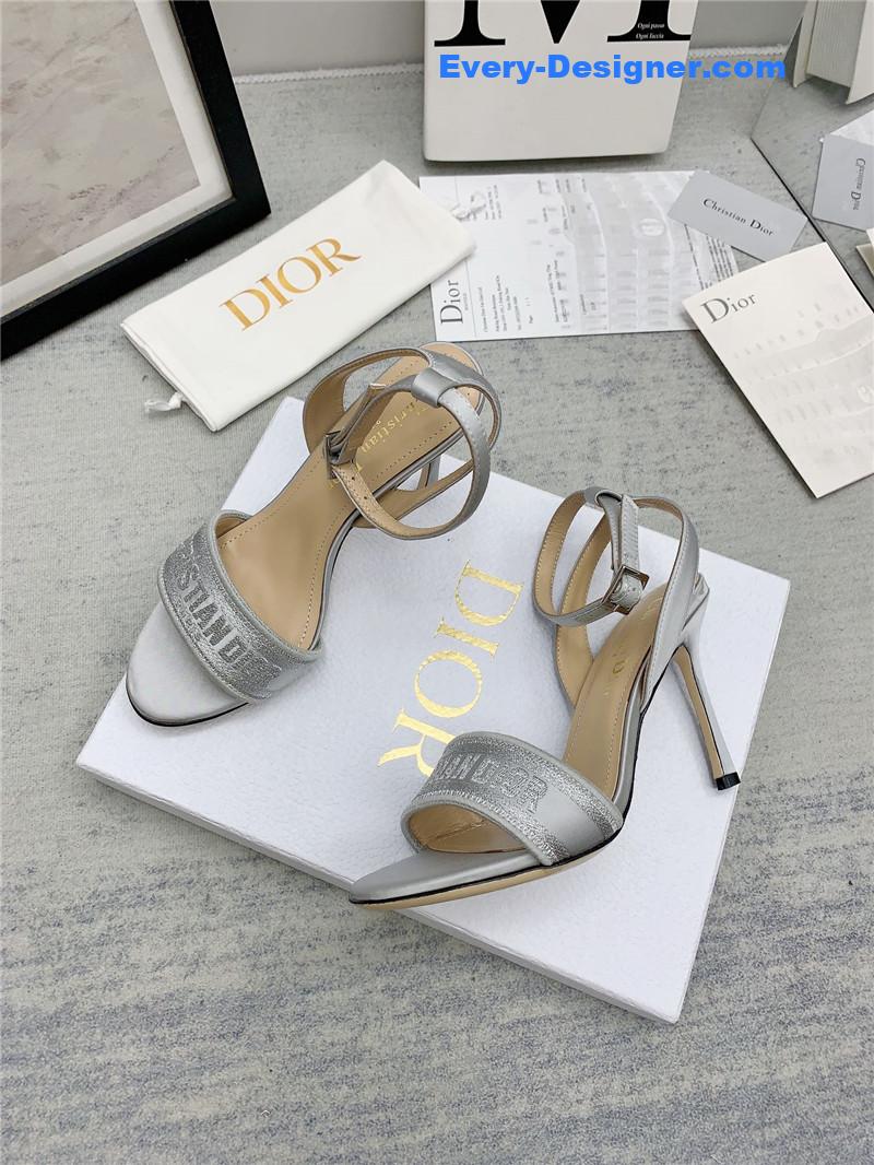 d10r fashion embroidered hot D1am0nd high-heeled sandals