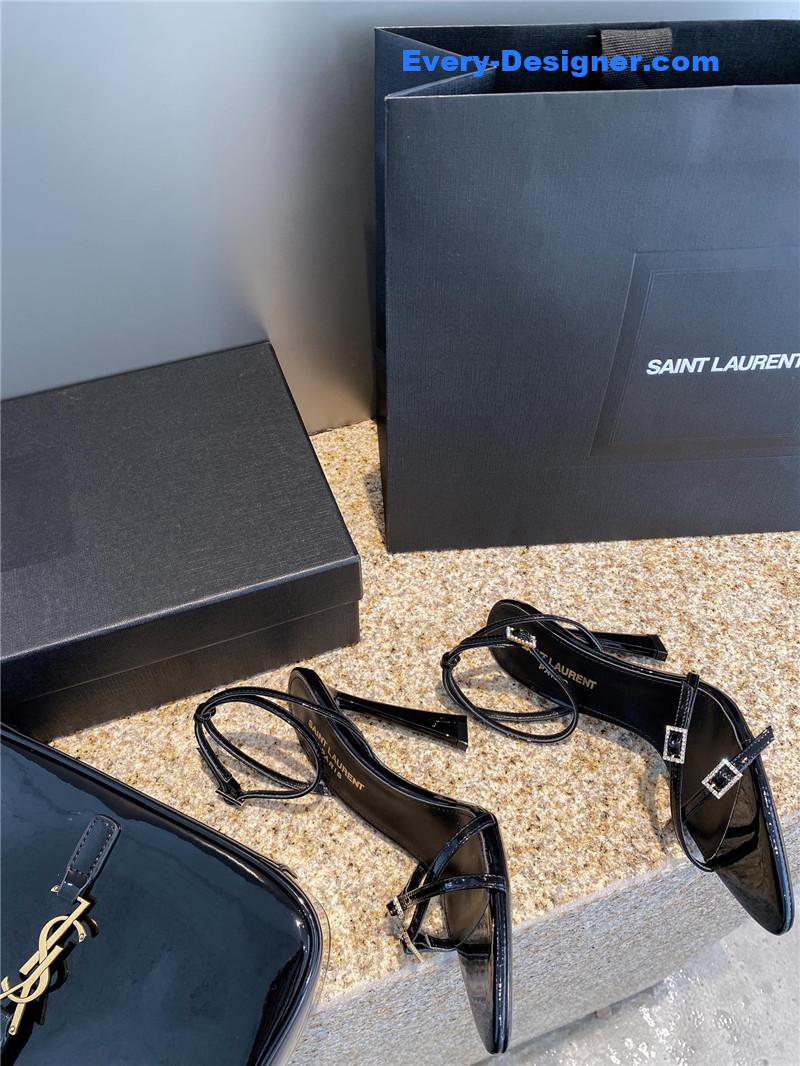 Y51 new rhinestone buckle high-heeled sandals