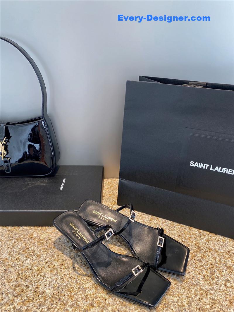 Y51 new rhinestone buckle high-heeled sandals