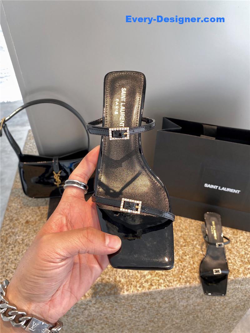 Y51 new rhinestone buckle high-heeled sandals