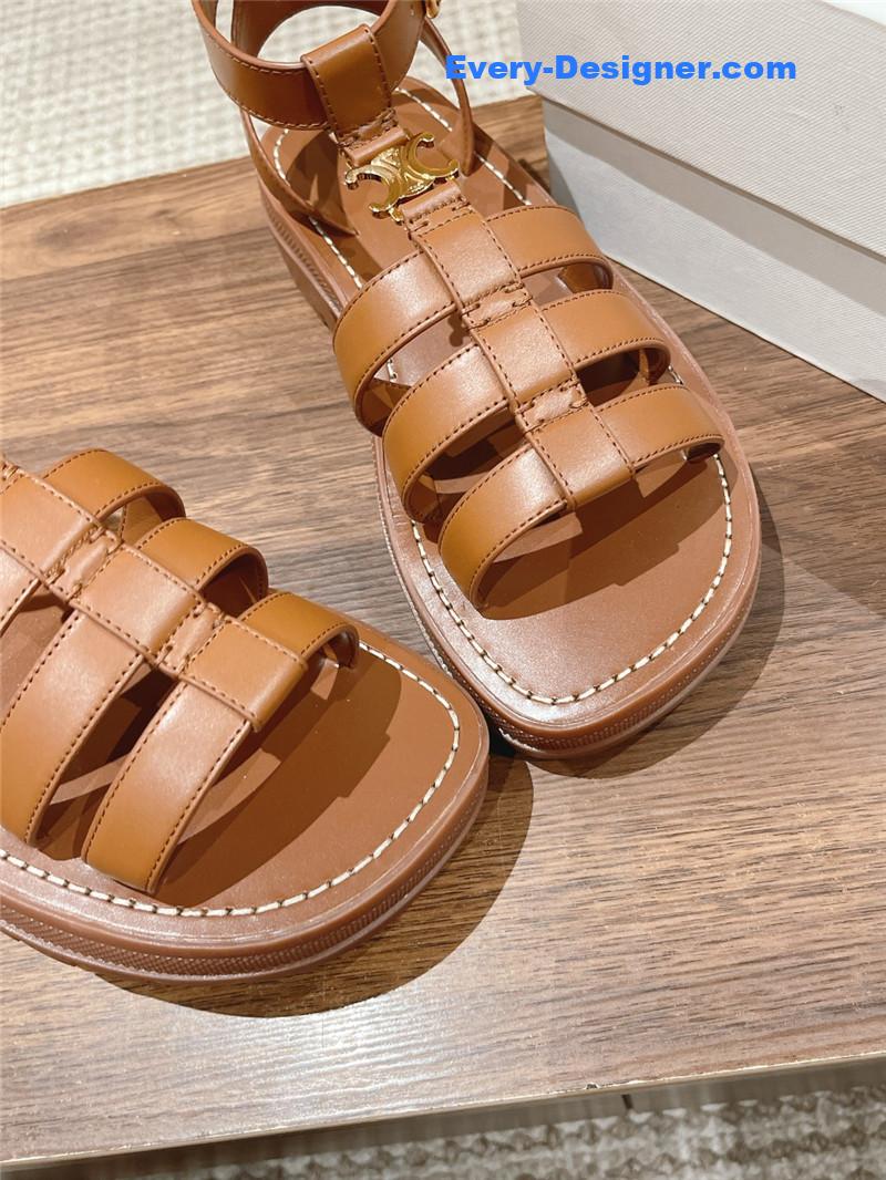 Ce1i*e arc de triomphe vintage roman platform sandals