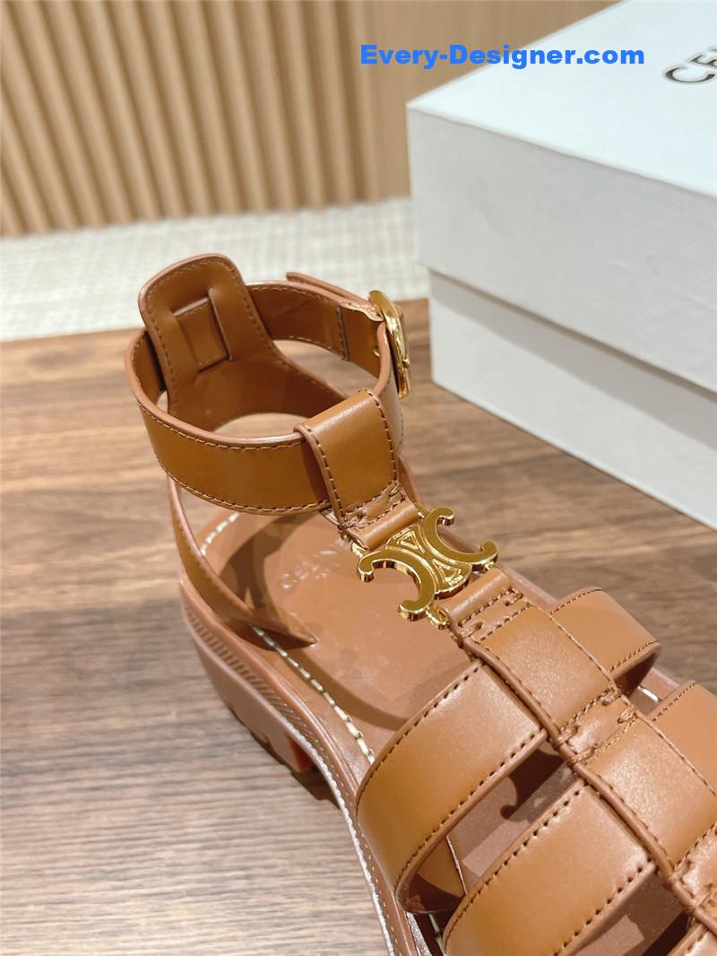 Ce1i*e arc de triomphe vintage roman platform sandals