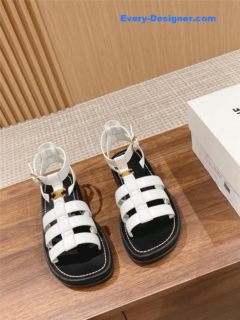 Ce1i*e arc de triomphe vintage roman platform sandals