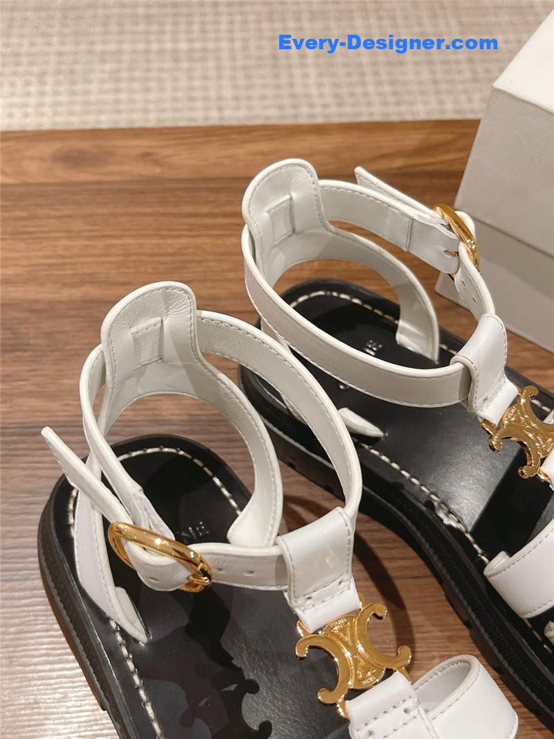 Ce1i*e arc de triomphe vintage roman platform sandals