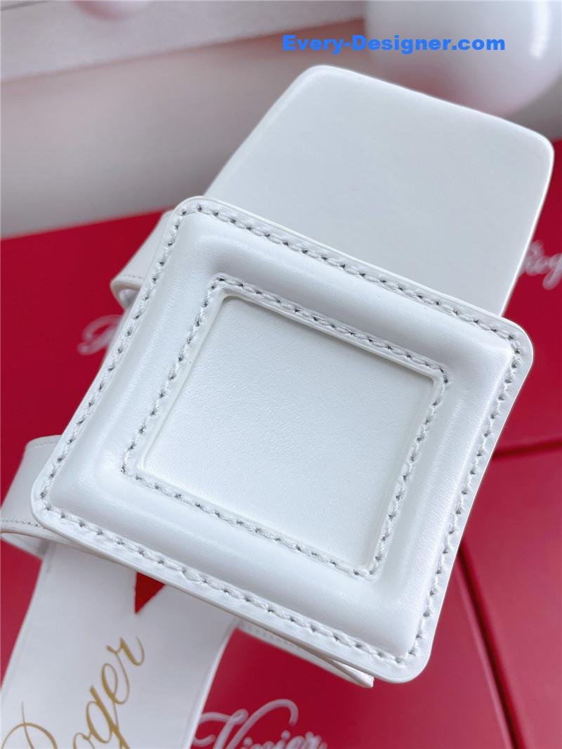 Roger vivier embroidered buckle mules