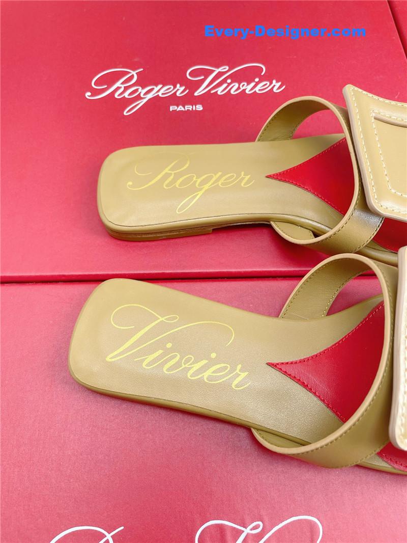 Roger vivier embroidered buckle mules