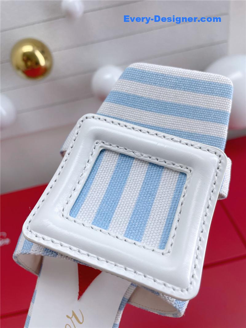 Roger vivier embroidered buckle mules