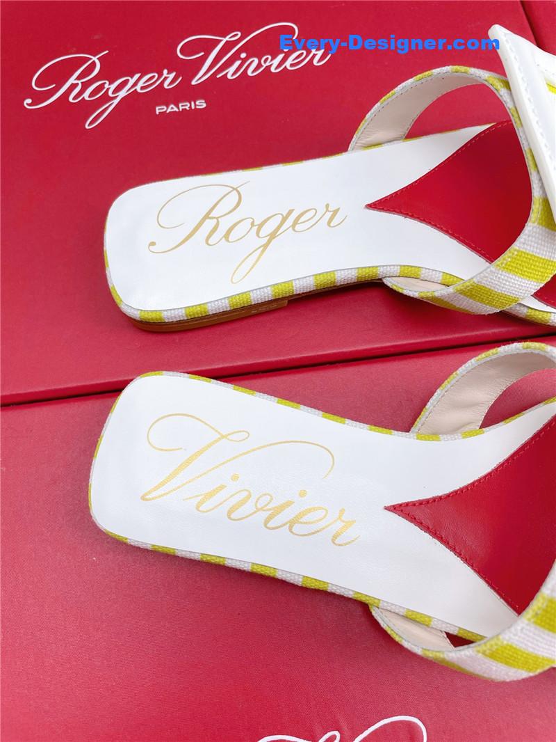 Roger vivier embroidered buckle mules