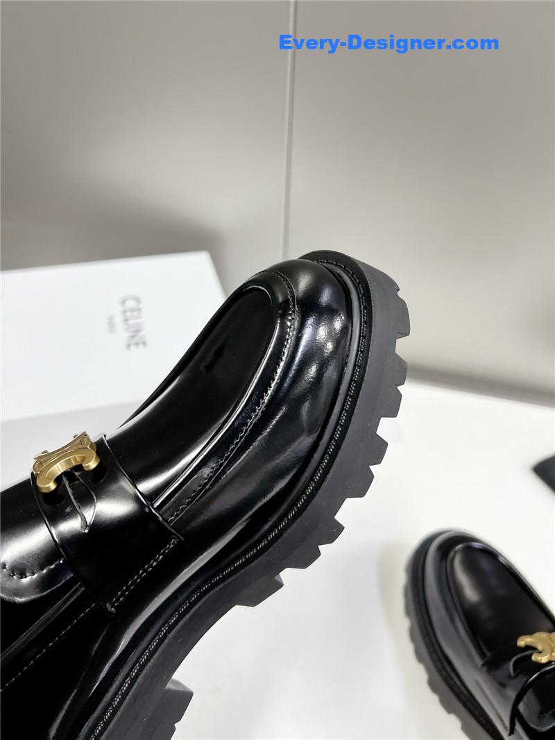 Ce1i*e spring and summer triumphal arch loafers