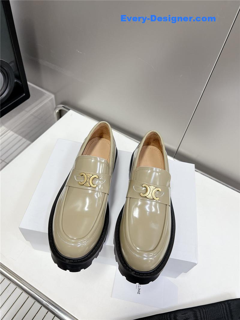 Ce1i*e spring and summer triumphal arch loafers