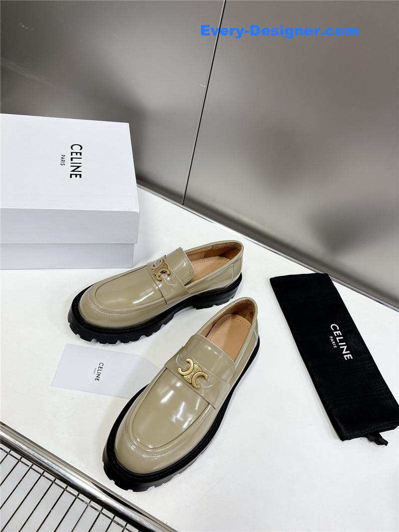 Ce1i*e spring and summer triumphal arch loafers