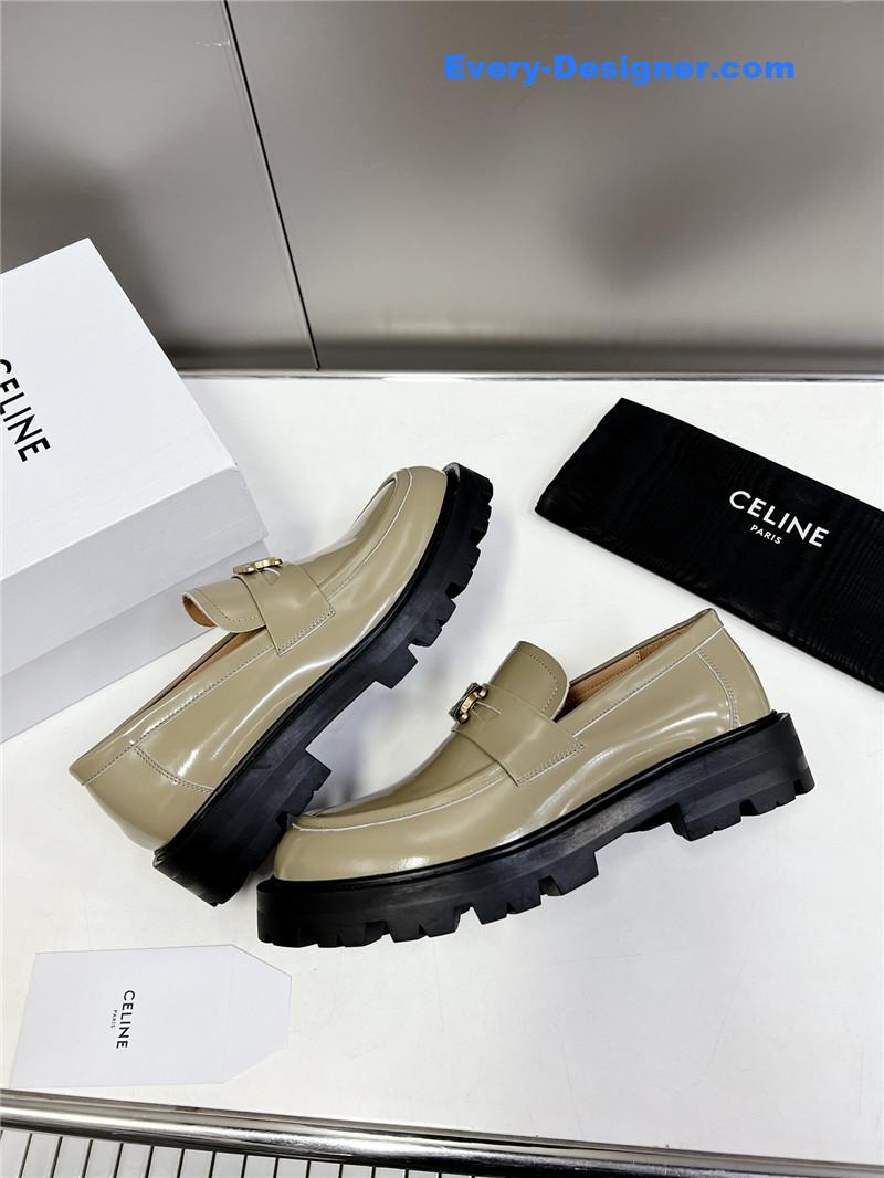 Ce1i*e spring and summer triumphal arch loafers