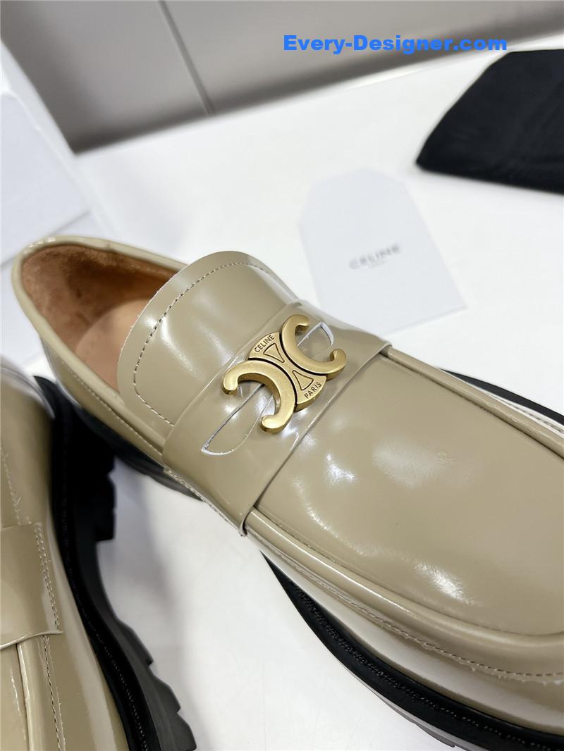 Ce1i*e spring and summer triumphal arch loafers
