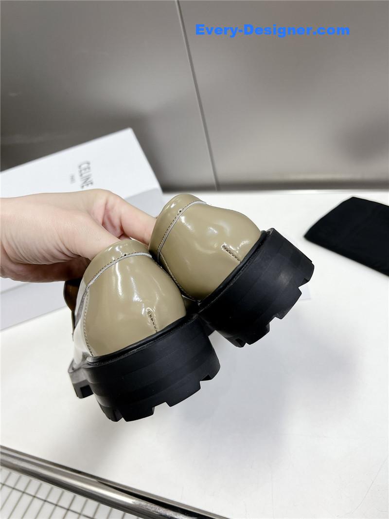 Ce1i*e spring and summer triumphal arch loafers