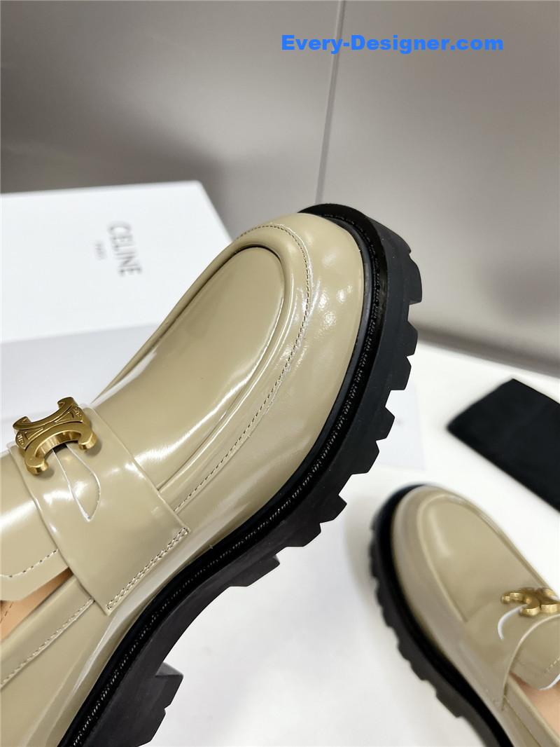 Ce1i*e spring and summer triumphal arch loafers