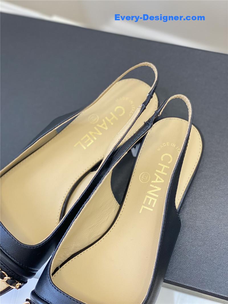 CC new chain fish mouth sandals