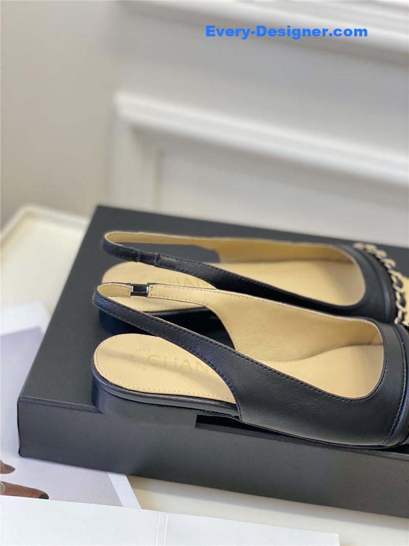 CC new chain fish mouth sandals