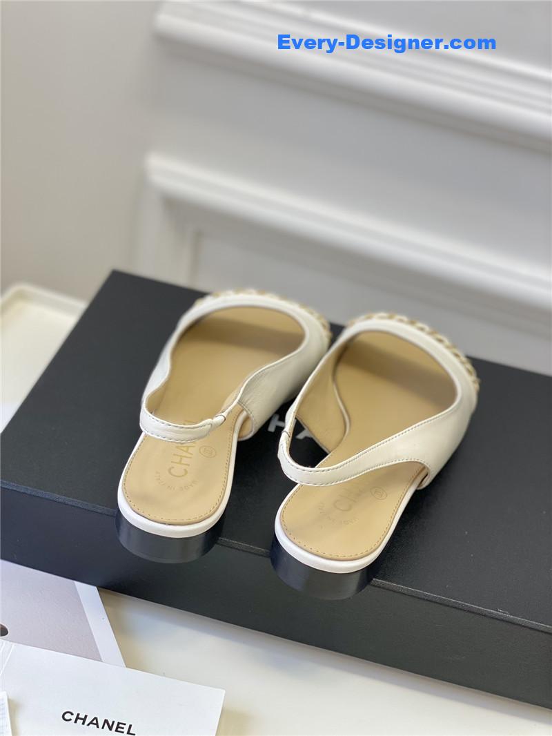 CC new chain fish mouth sandals