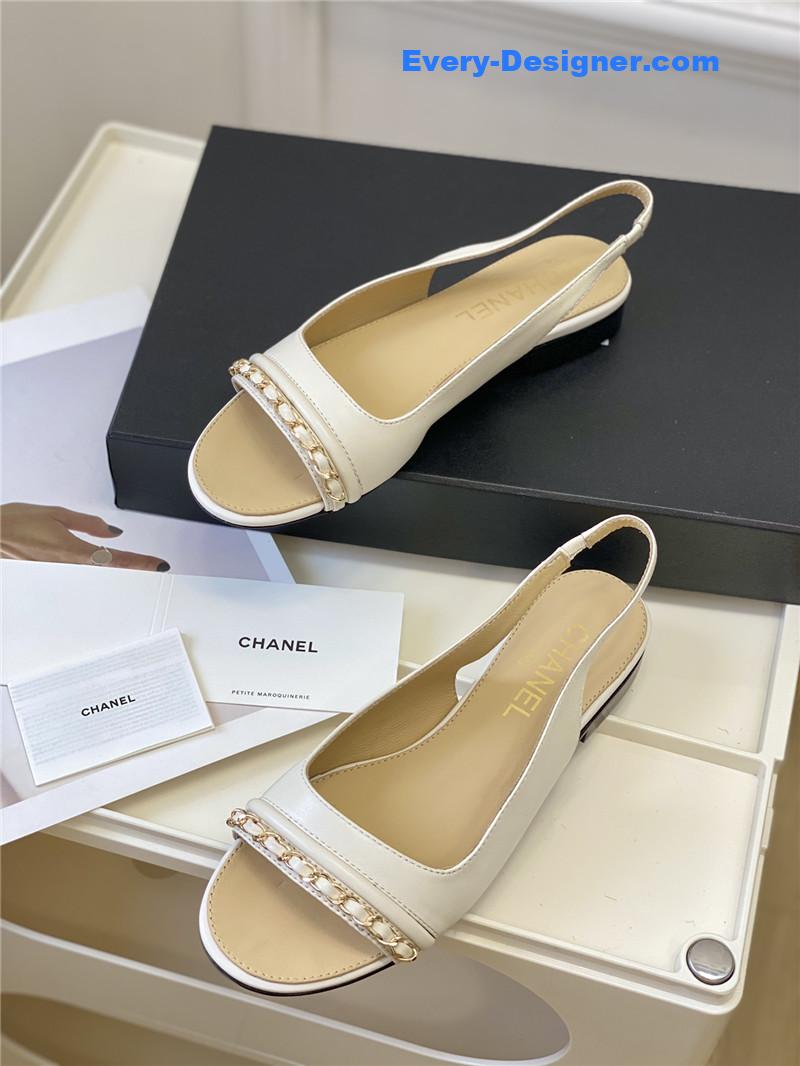 CC new chain fish mouth sandals