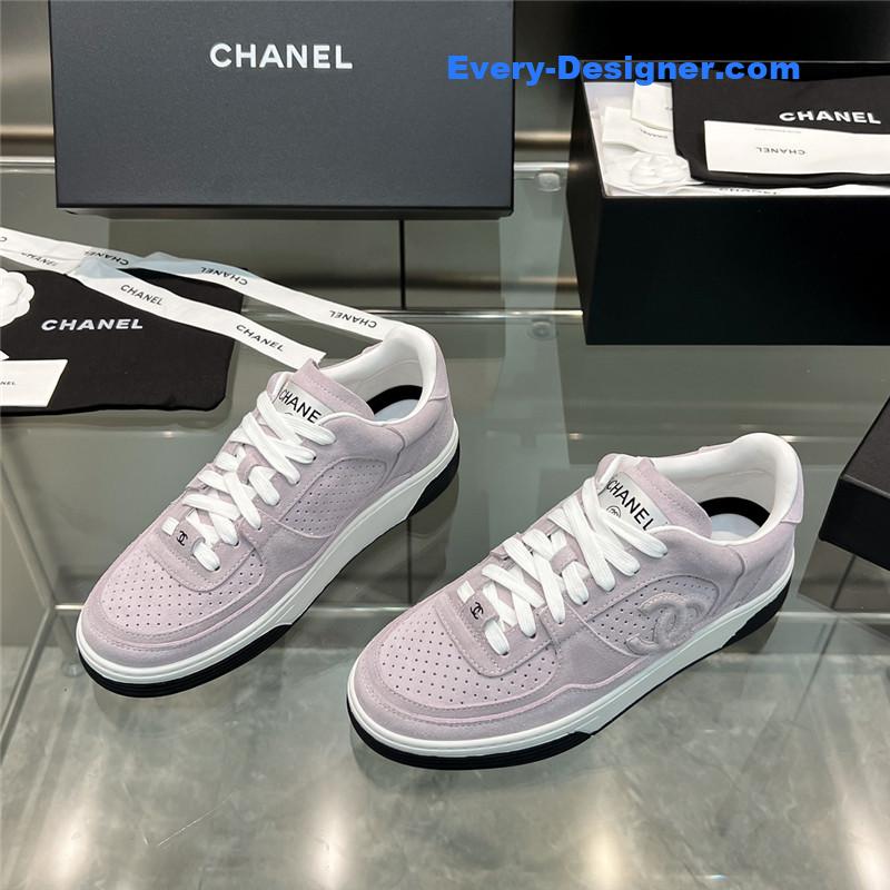 Ch**el new full leather panda color casual sneakers