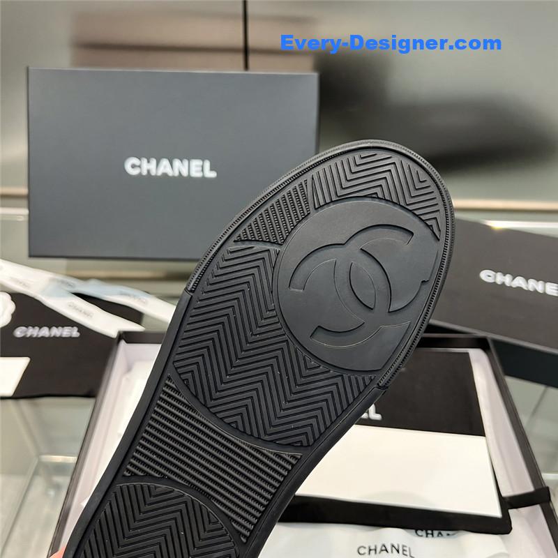 Ch**el new full leather panda color casual sneakers