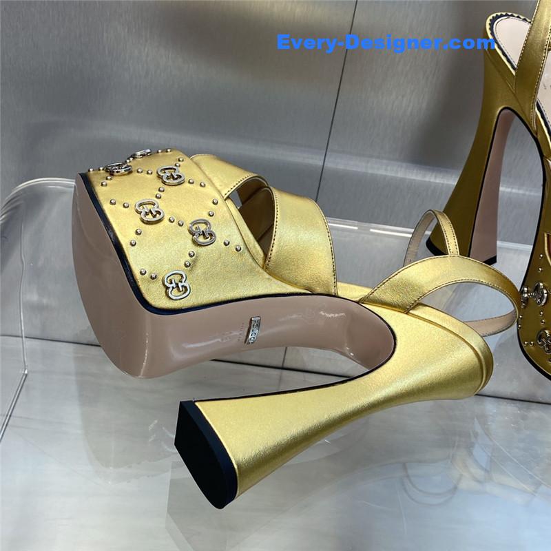 Gvc*1 new high-heeled round toe candy-colored women’s shoes