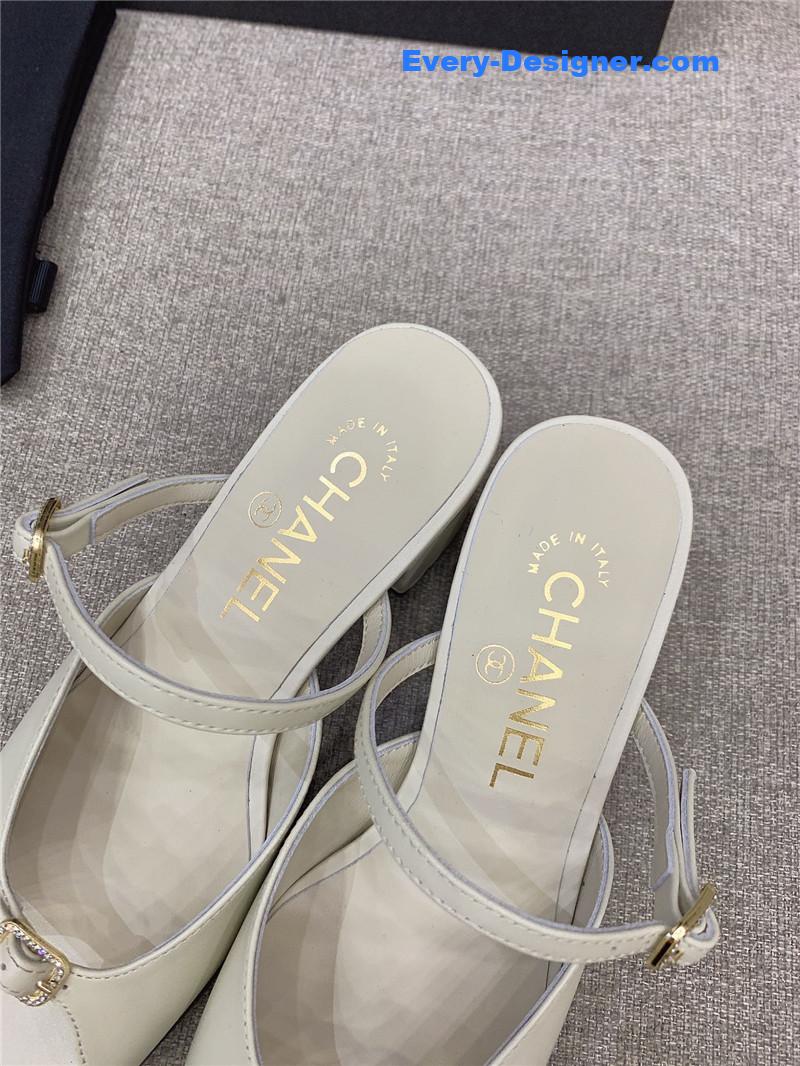 CC summer new high heel slippers