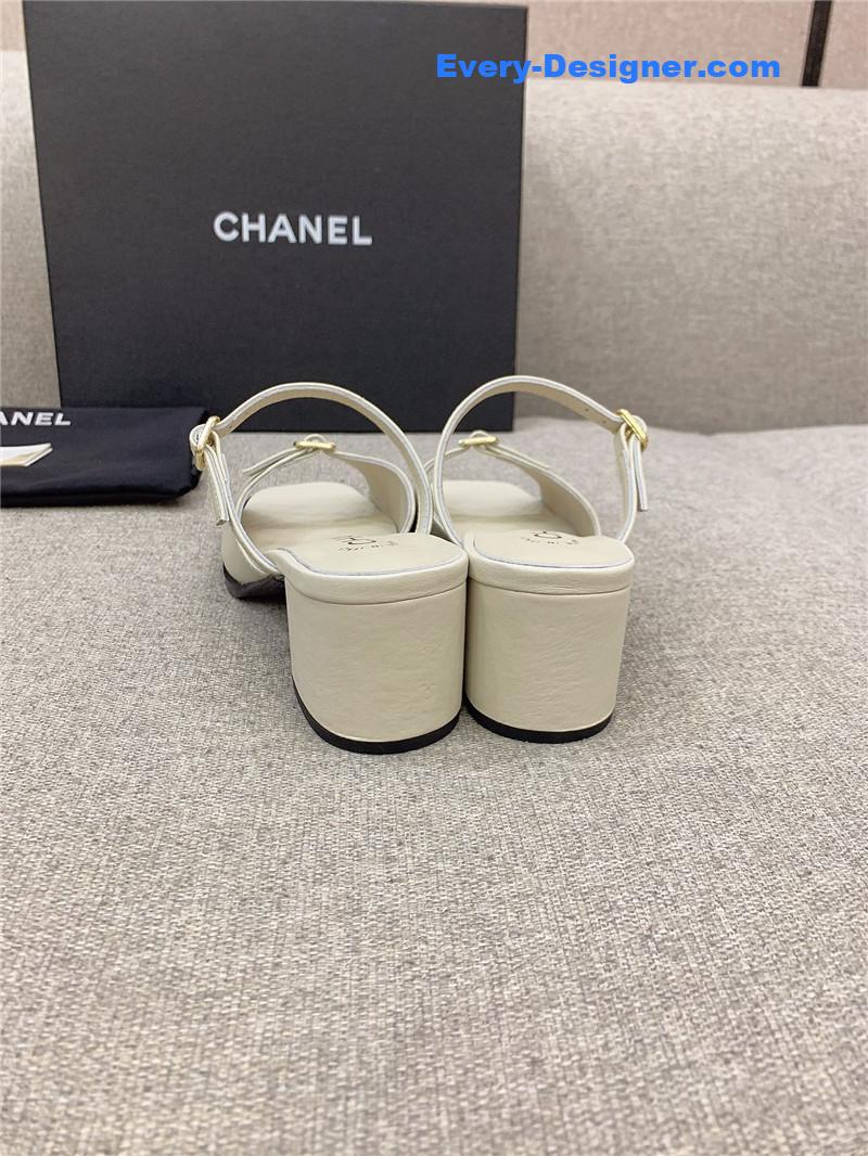 CC summer new high heel slippers