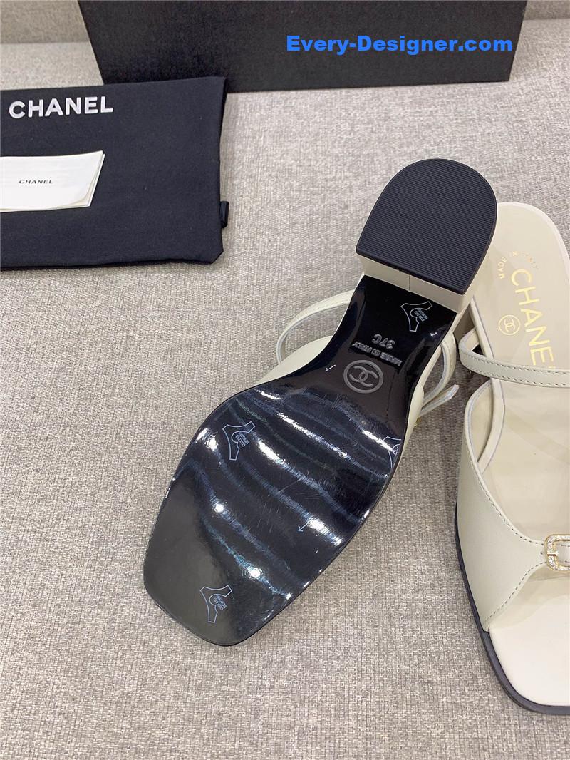 CC summer new high heel slippers