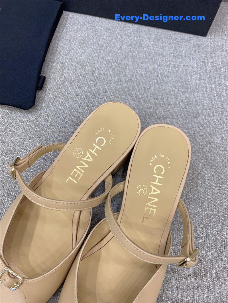 CC summer new high heel slippers