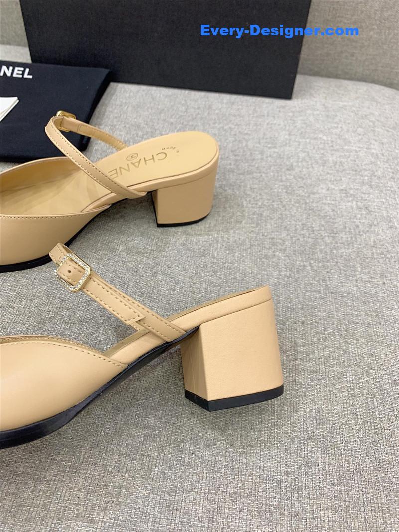 CC summer new high heel slippers